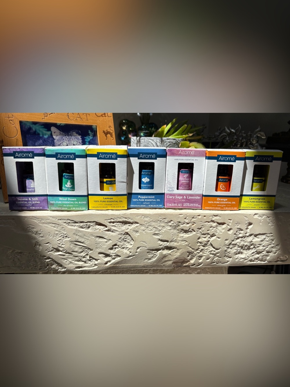 Airome Essential Oil Set — Used, anywhere from 1/4 to full. Each $10 new
